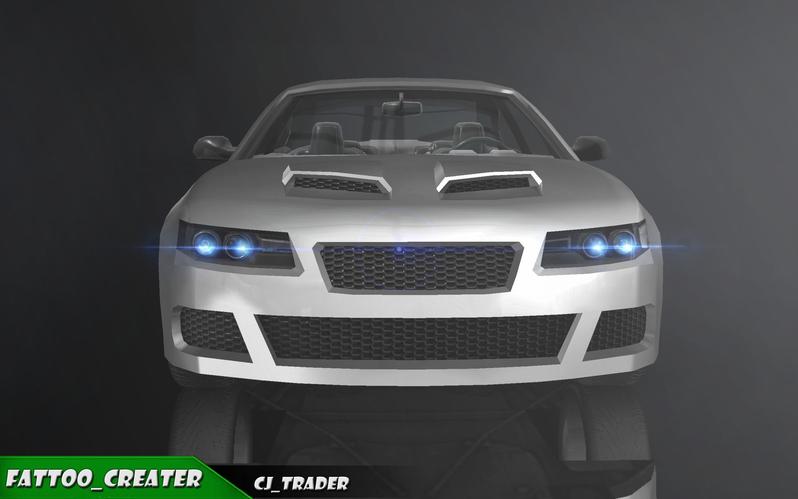 Lowpoly Sports Car Racing Car 3D Model Low-poly 3D model_4