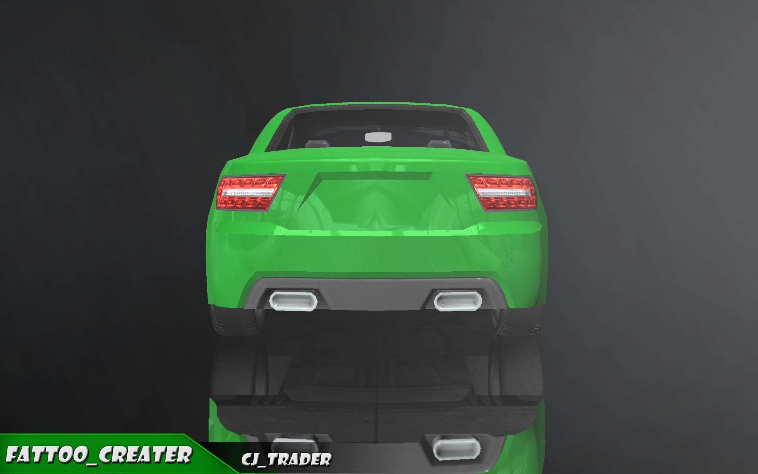 Lowpoly Sports Car Racing Car 3D Model Low-poly 3D model_7