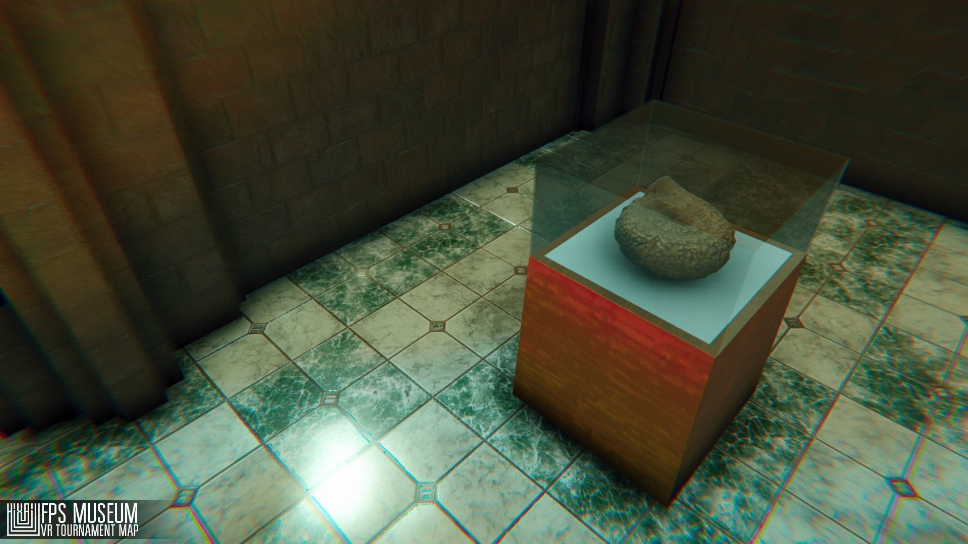 FPS Museum - VR tournament map Low-poly 3D model_19