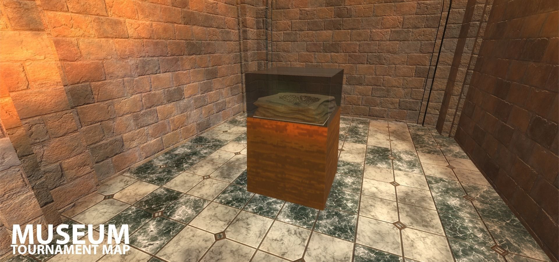 FPS Museum - VR tournament map Low-poly 3D model_24