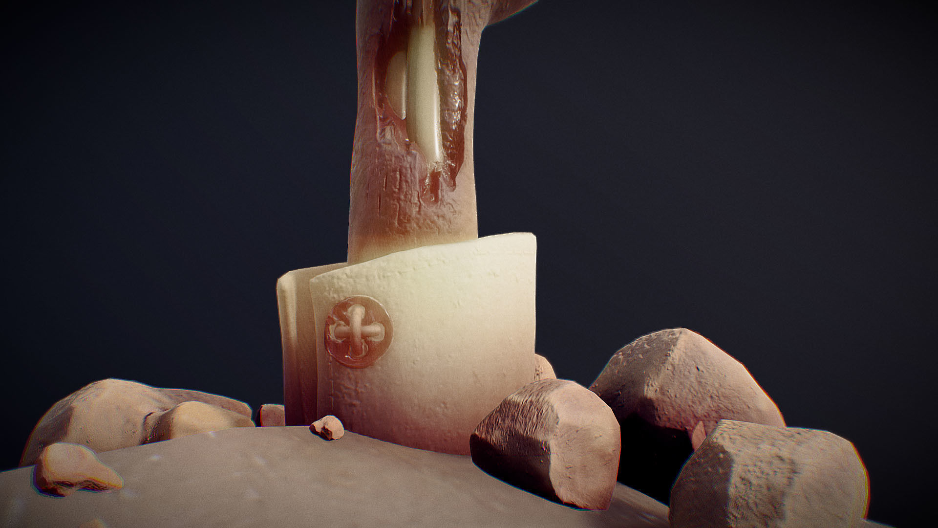 Zombie Hand Low-poly 3D model_24