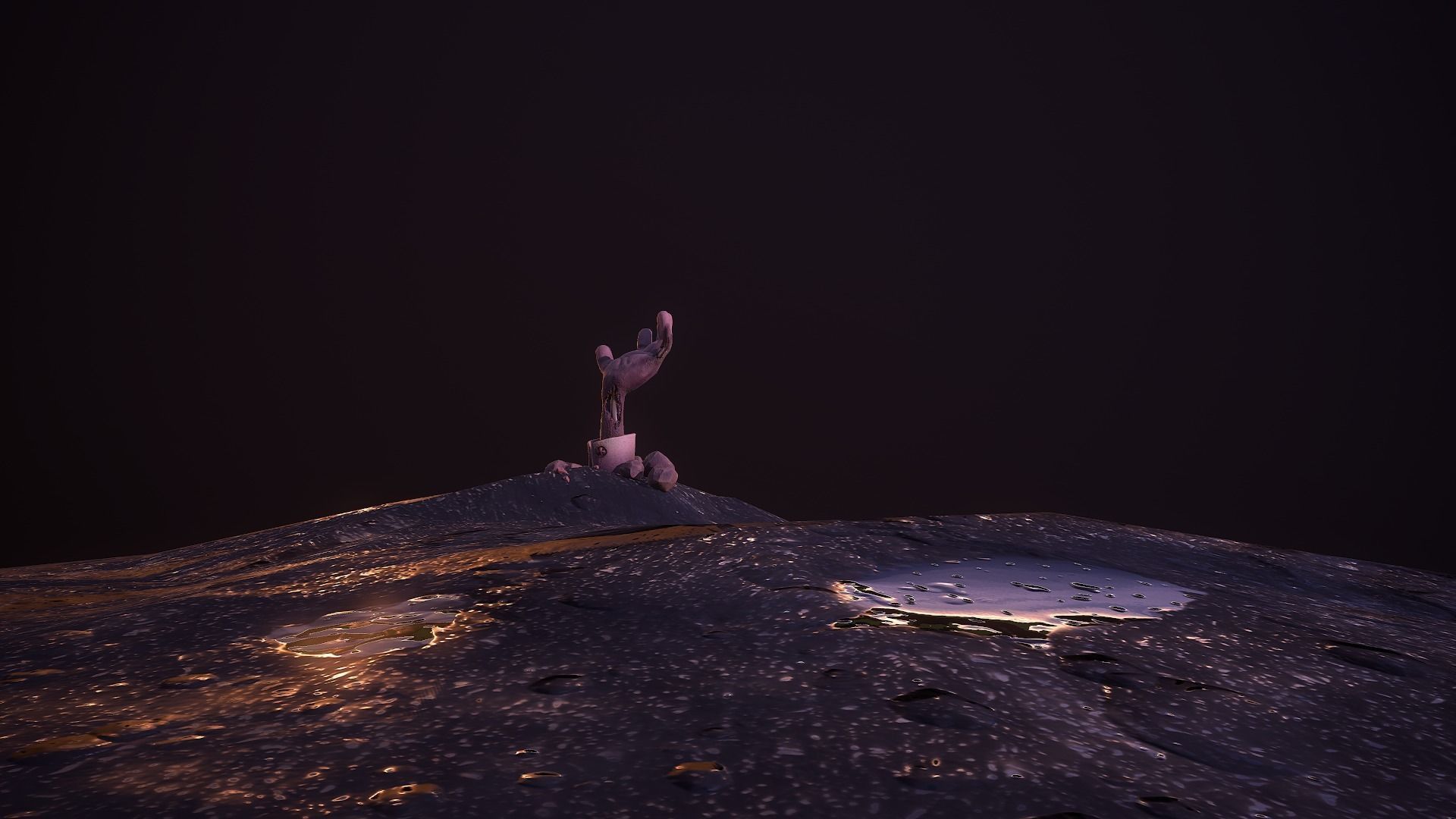 Zombie Hand Low-poly 3D model_20