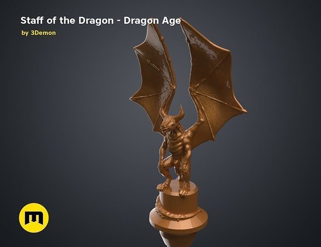 Staff of the Dragon - Dragon Age 3D print model