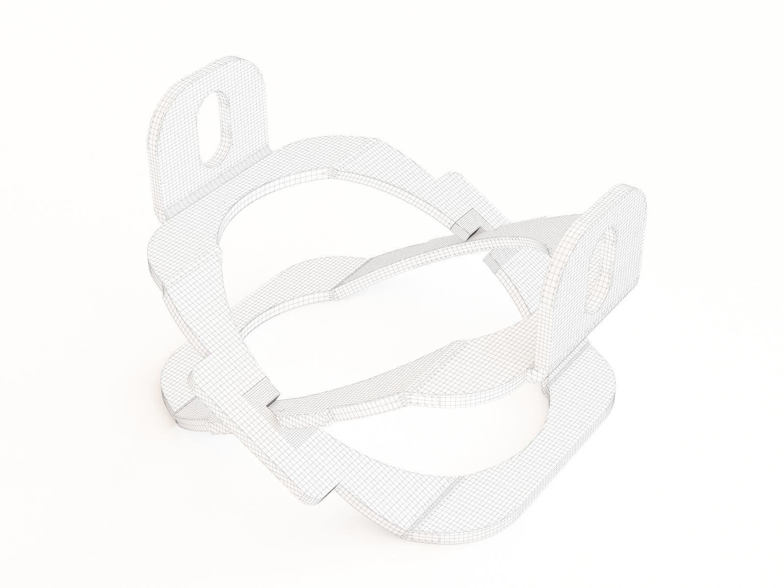 Balloon lift scissors 3D model_1