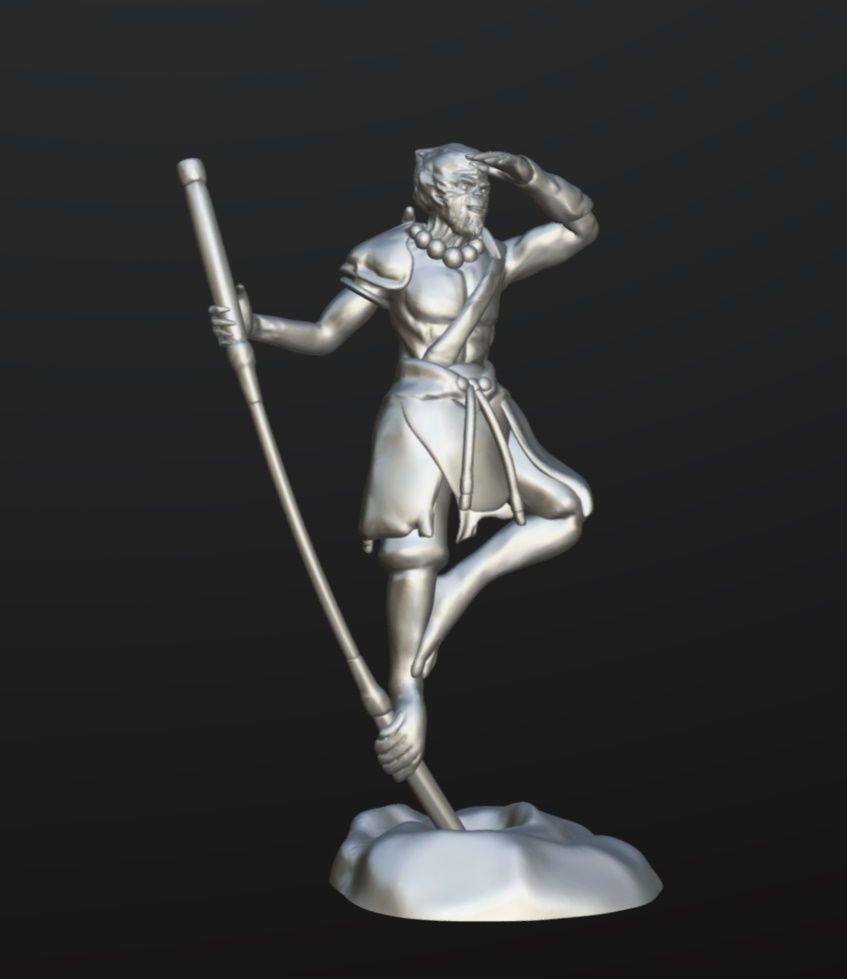 Monkey King figurine 3D print model_11