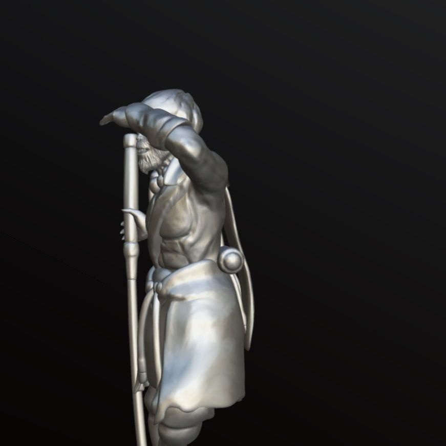 Monkey King figurine 3D print model_14