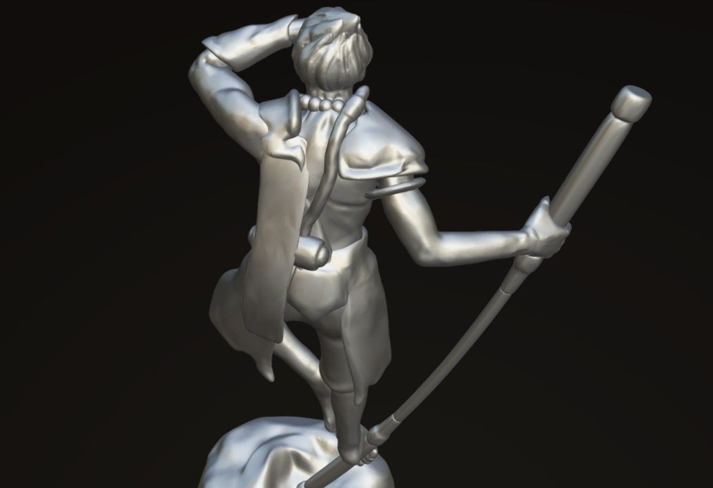 Monkey King figurine 3D print model_3