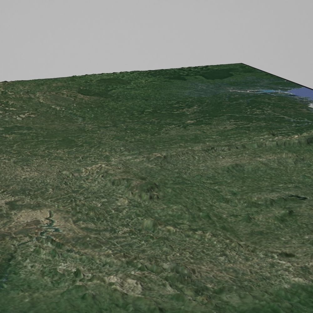 Green Landscape and Sea 3D model_9