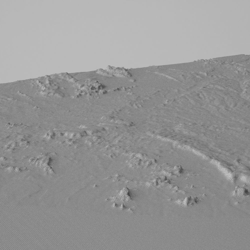 Green Landscape and Sea 3D model_7