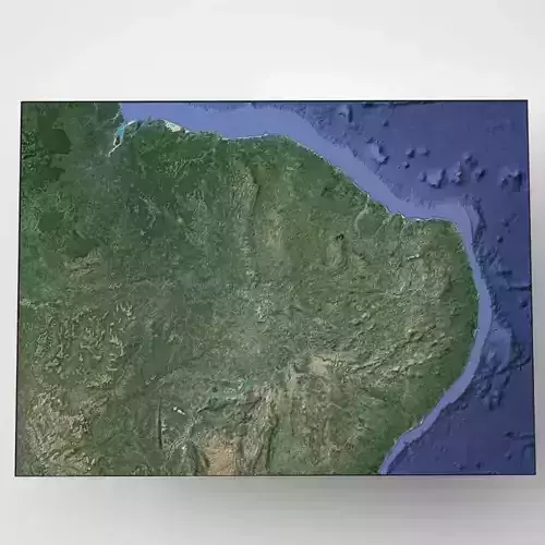 Green Landscape and Sea 3D model