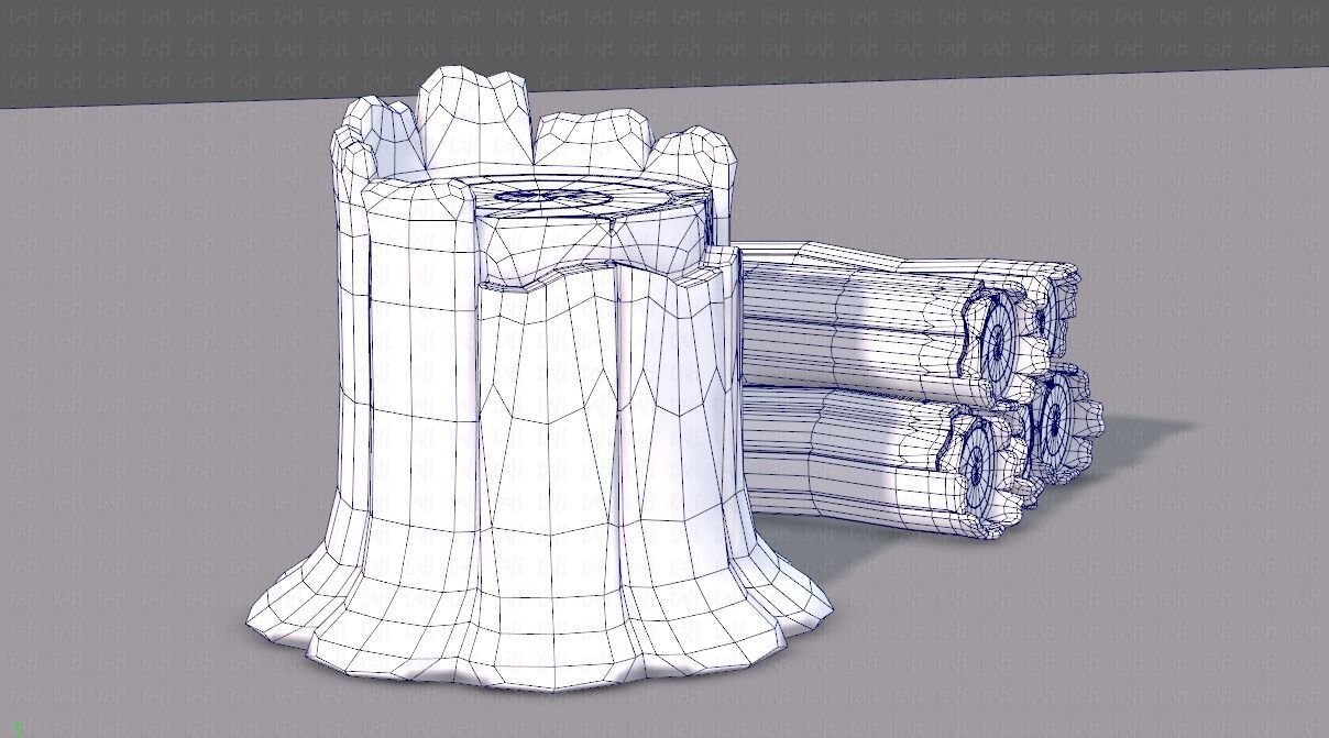 Stump V01 3D model_10