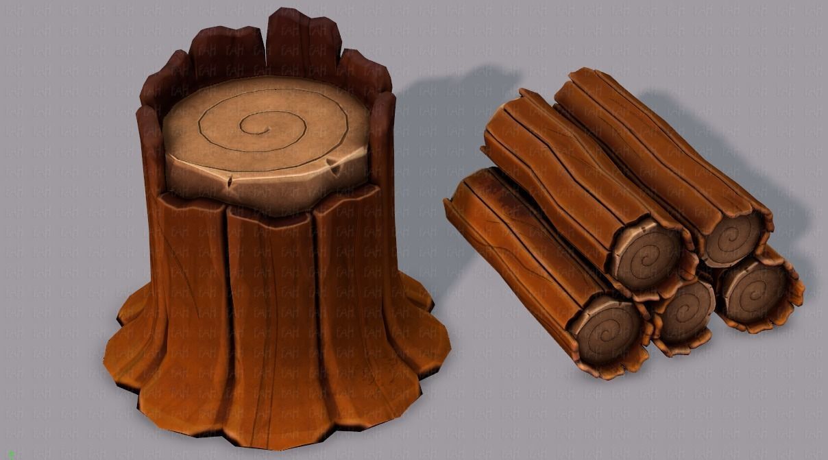 Stump V01 3D model_33