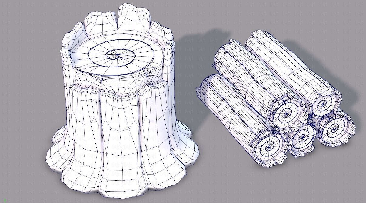 Stump V01 3D model_34
