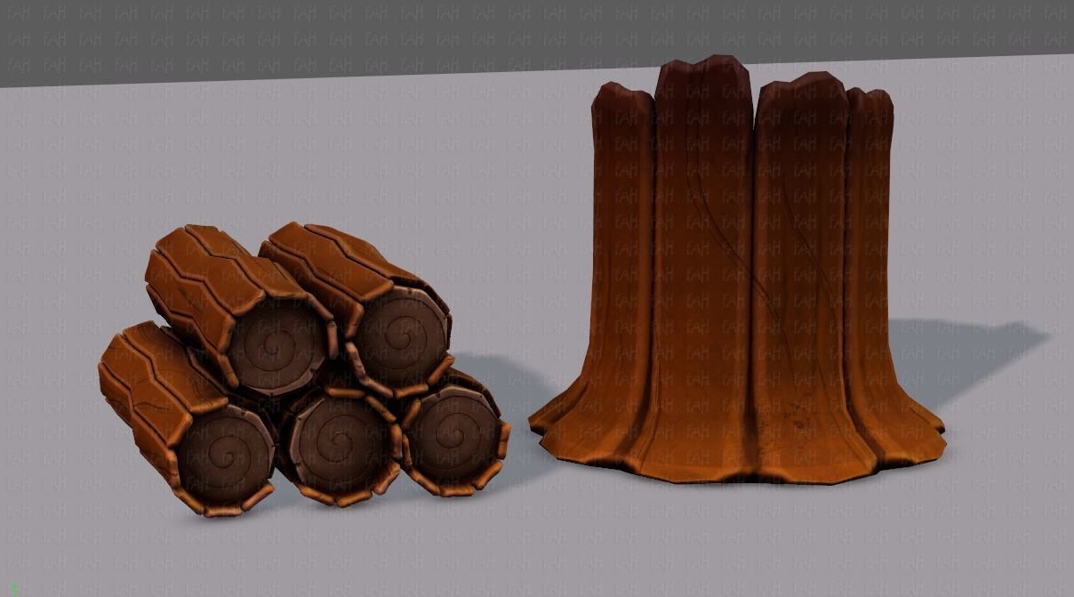 Stump V01 3D model_5