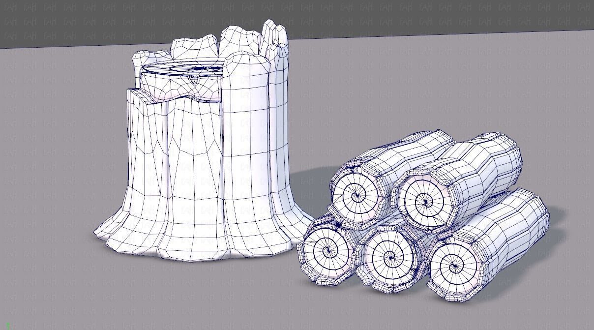 Stump V01 3D model_16