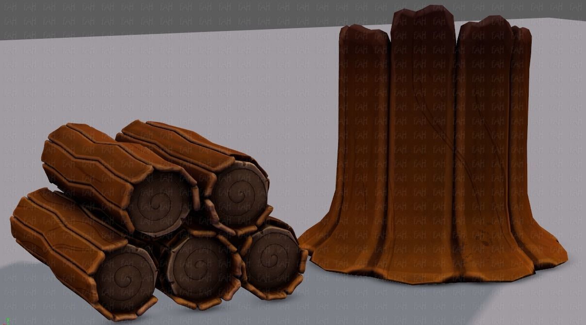 Stump V01 3D model_35