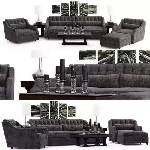 Harrison Sofa Z Gallerie 3D model