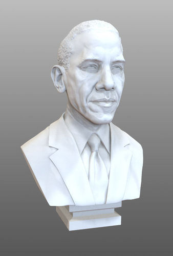 Barack Obama bust for 3d printing