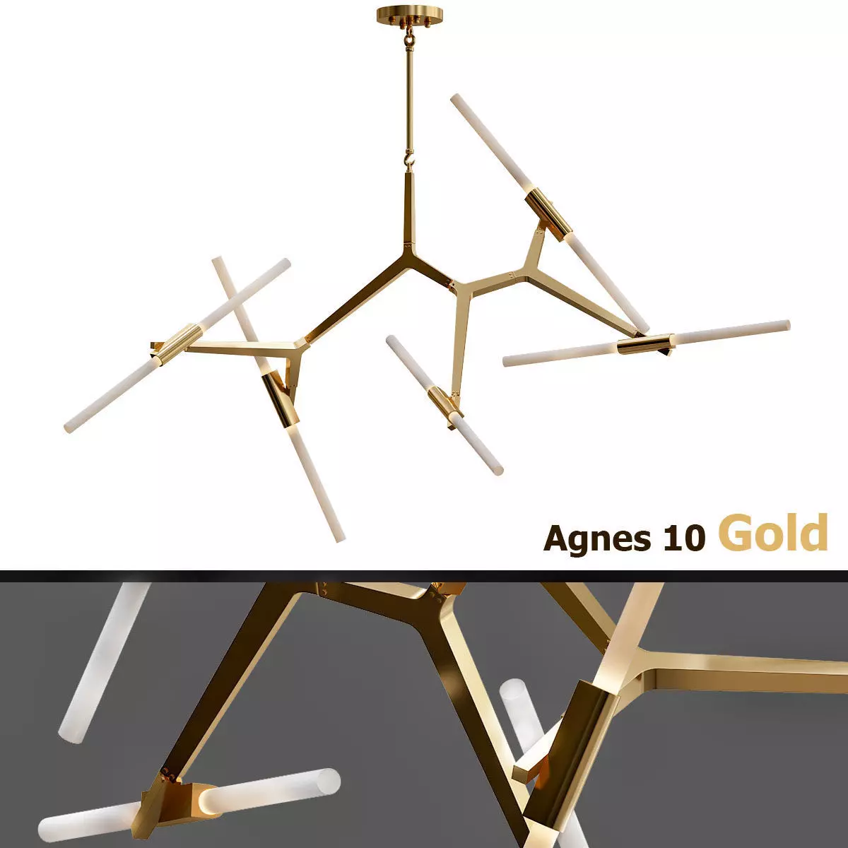 Delight Collection Agnes 10 gold 3D model_0
