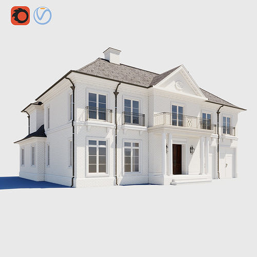 House Set01 3D model 6