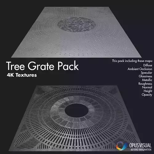 Tree Grate Texture Pack 4K Texture