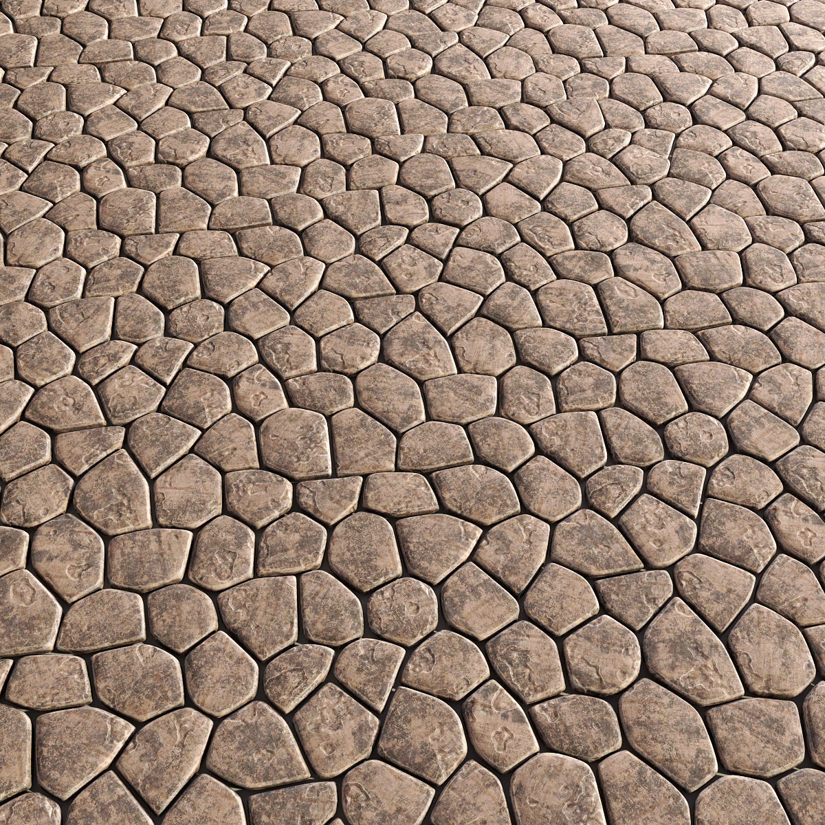 Paving old clay 3D model_2