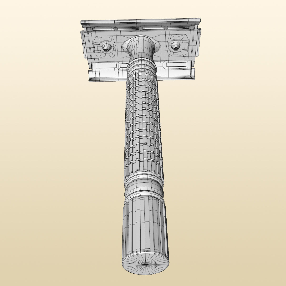 Razor Shaving Tool for Wet Shaving 3D model_7