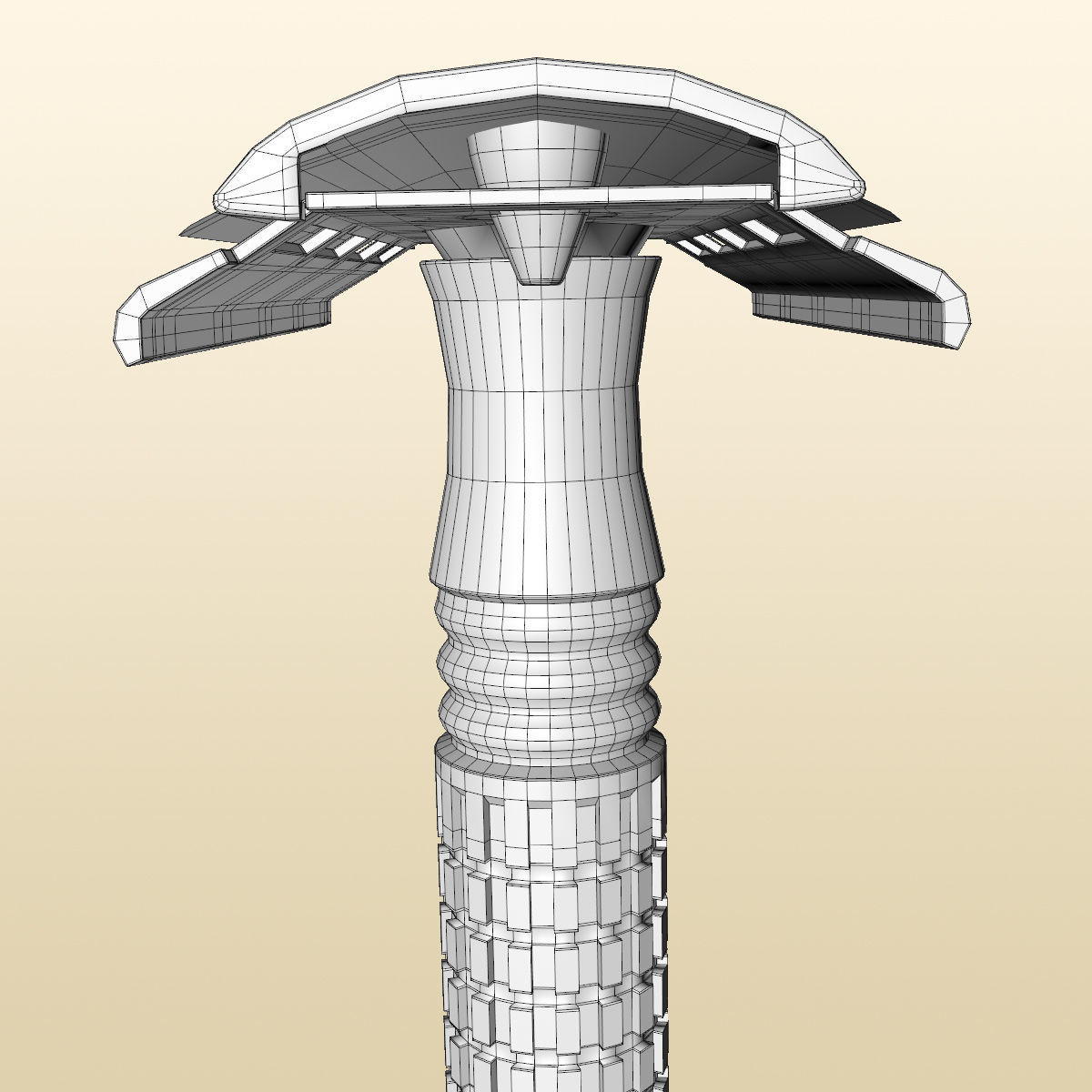 Razor Shaving Tool for Wet Shaving 3D model_9