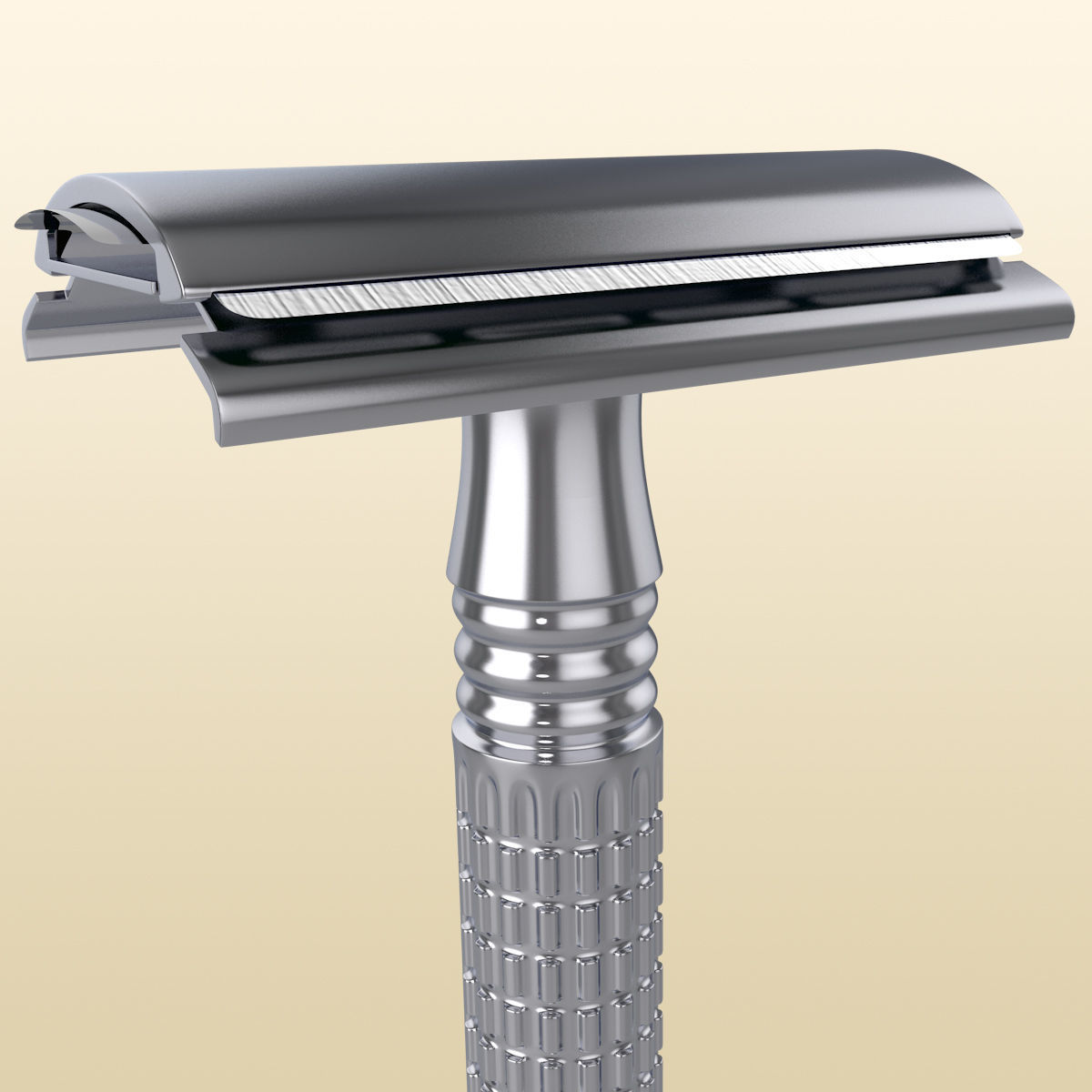 Razor Shaving Tool for Wet Shaving 3D model_4