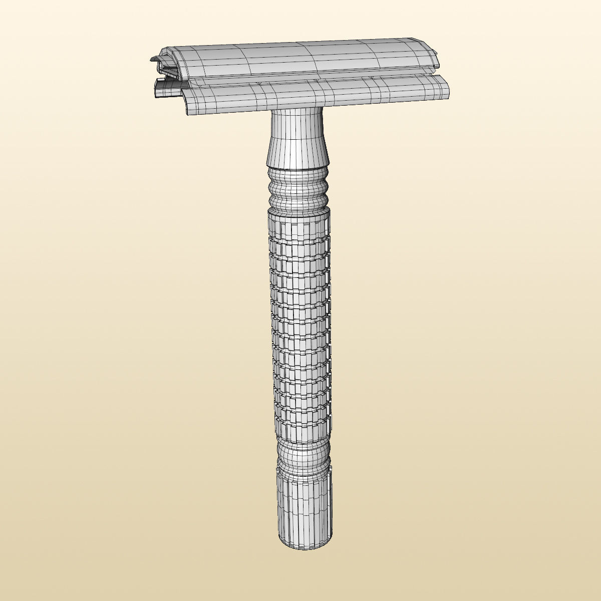 Razor Shaving Tool for Wet Shaving 3D model_6