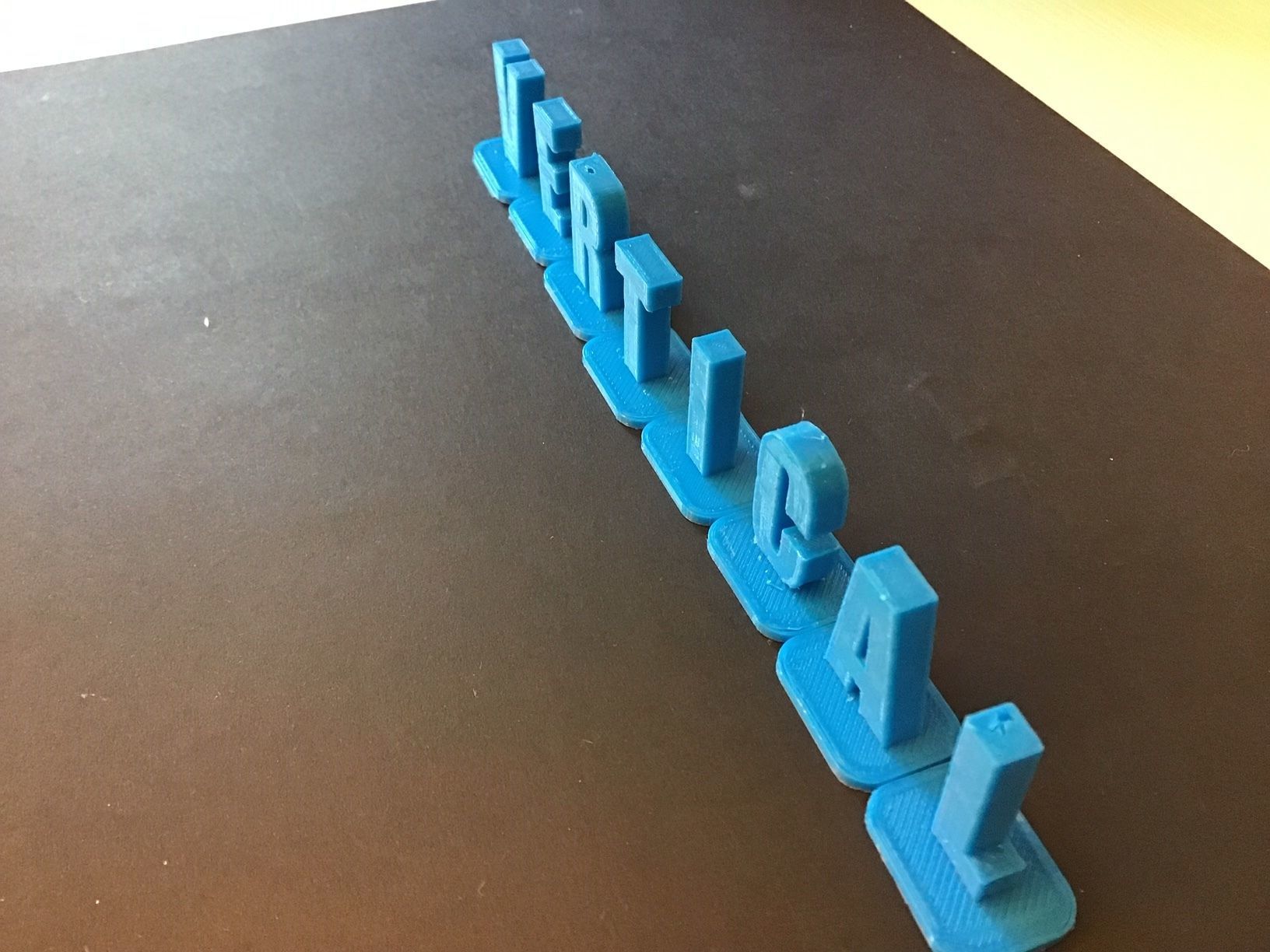 VERTICAL-1 uppercase and lowercase  3D letters STL file 3D print model_5