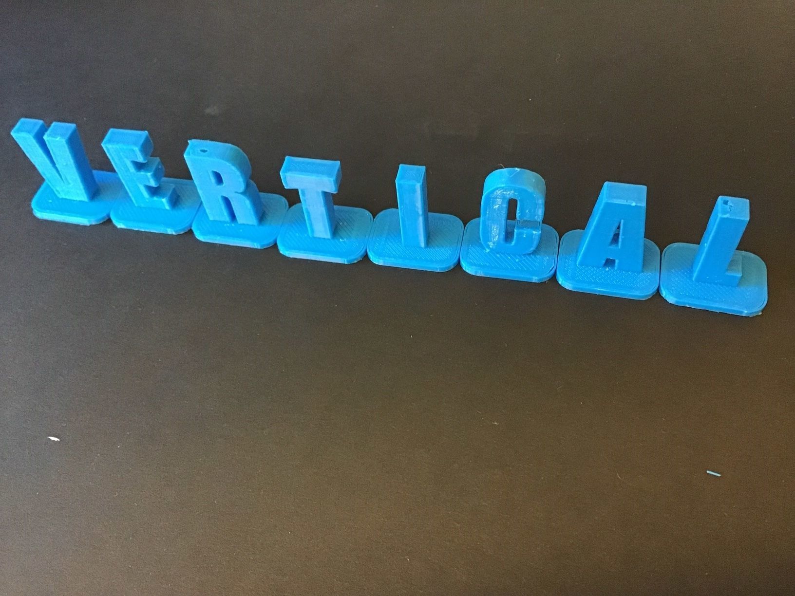 VERTICAL-1 uppercase and lowercase  3D letters STL file 3D print model_4