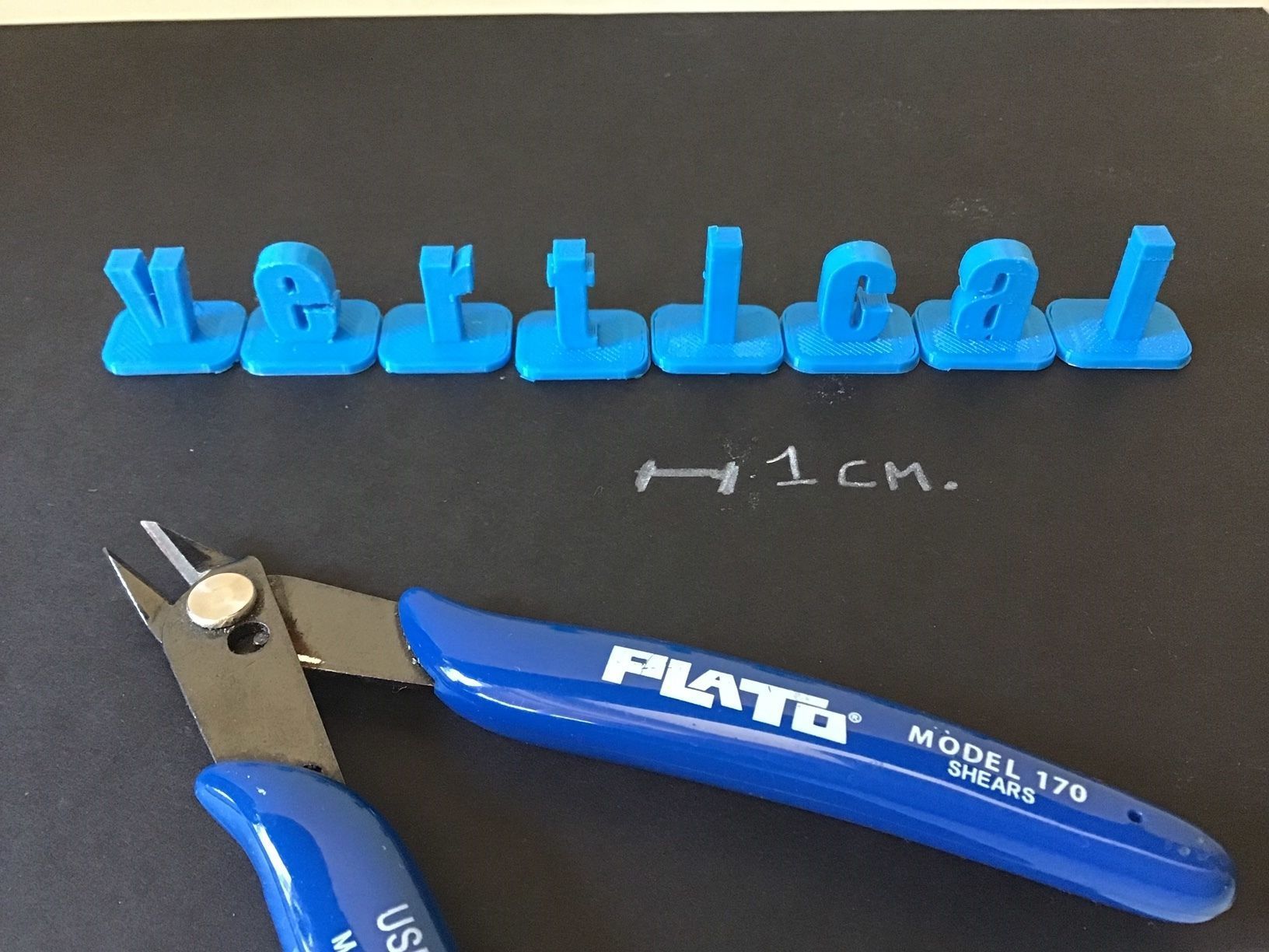 VERTICAL-1 uppercase and lowercase  3D letters STL file 3D print model_9