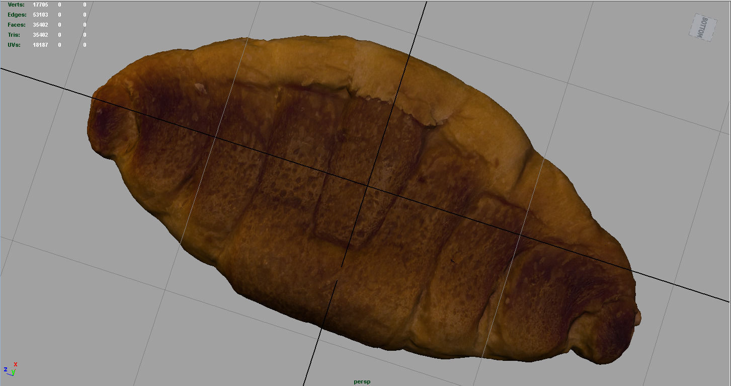 Realistic Croissant 3D model_4