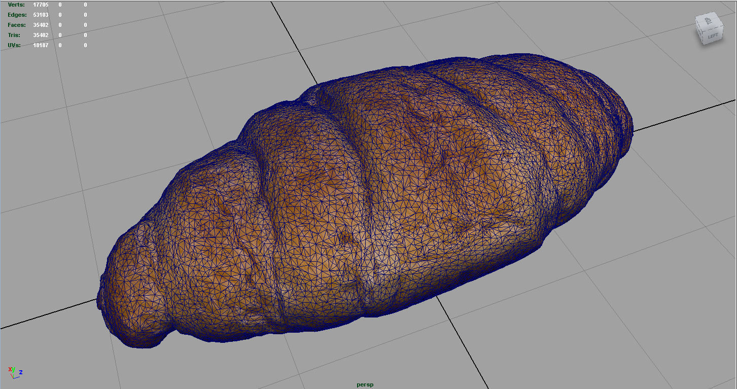 Realistic Croissant 3D model_5