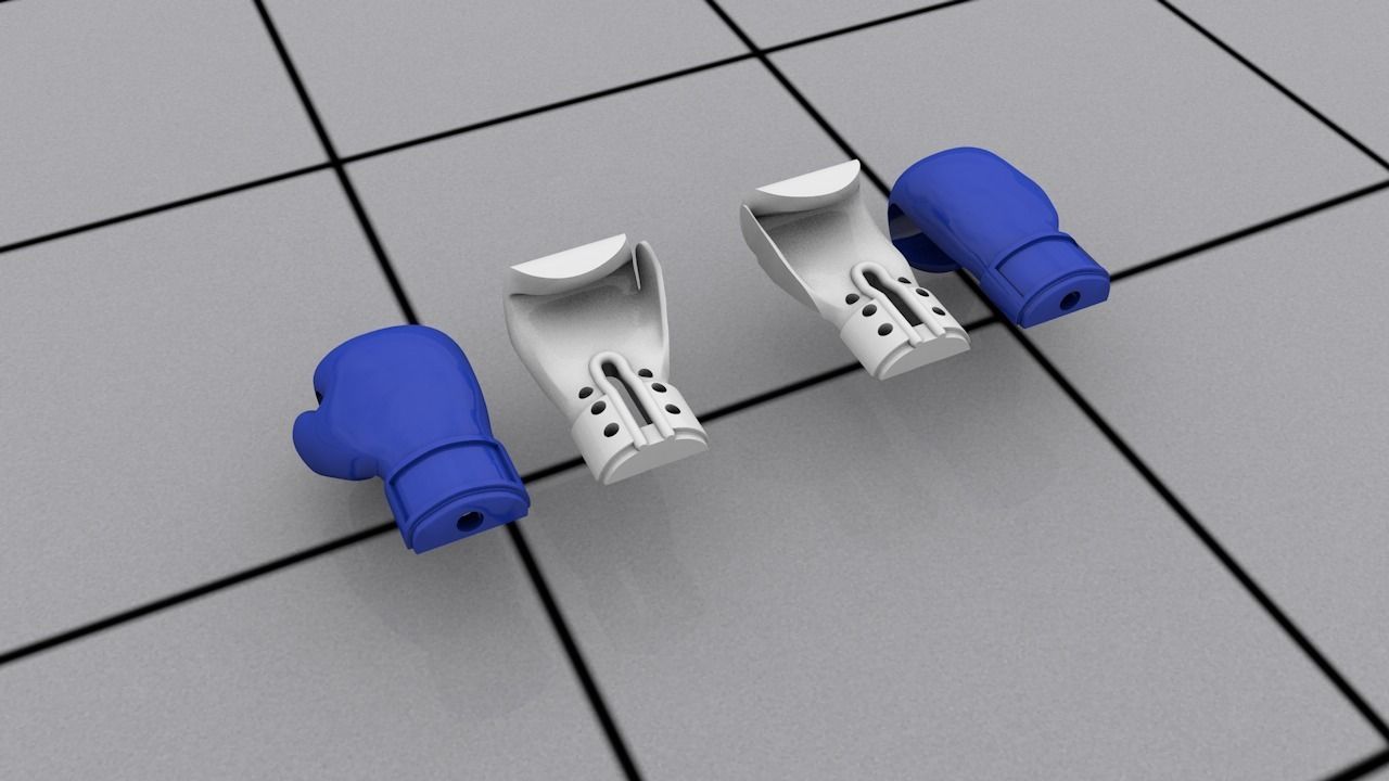 boxer glove  3D print model_5