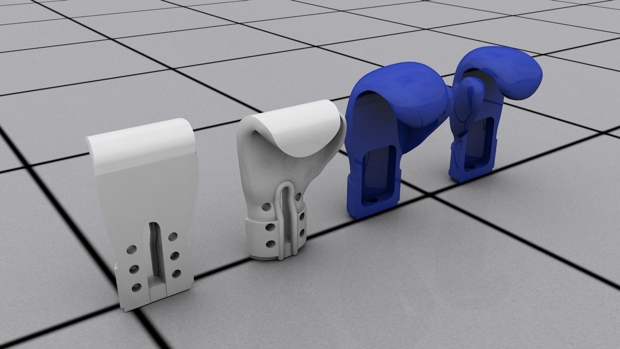 boxer glove  3D print model_8