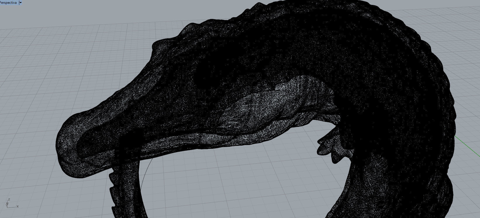 Cocodrile ring 3D print model_6