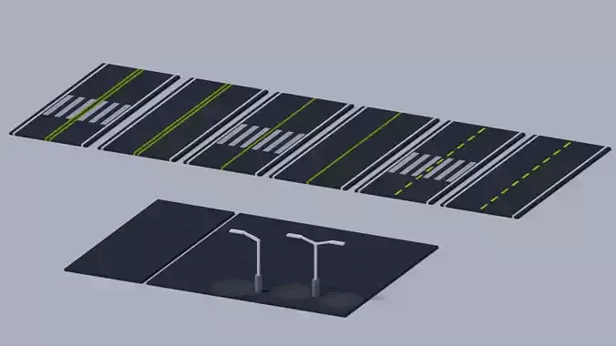 Road low-poly texture