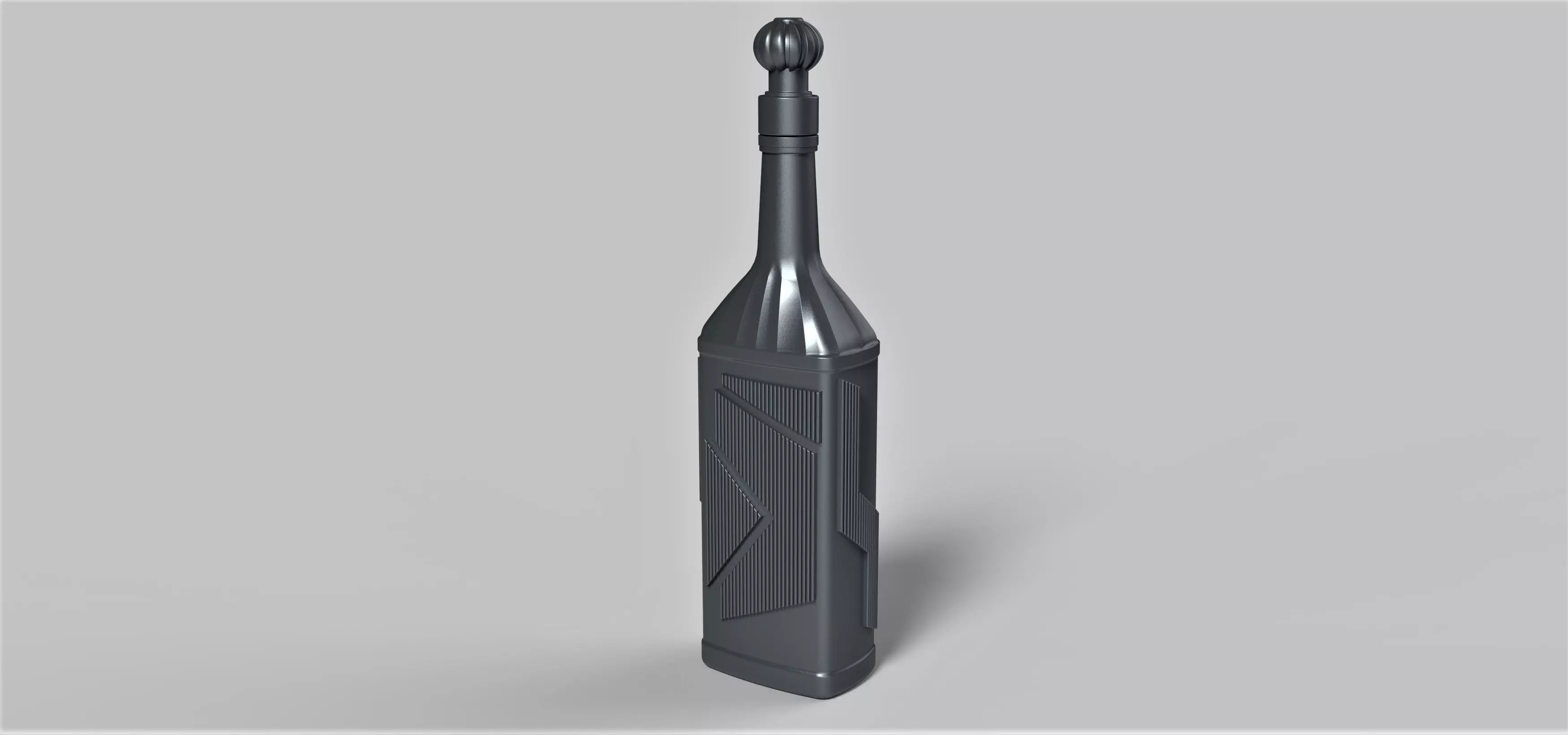 Klingon blood wine bottle 3D print model