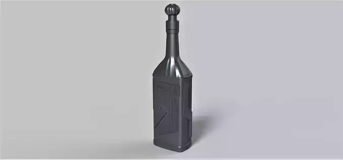 Klingon blood wine bottle from Star Trek The Next Generation 3D print model