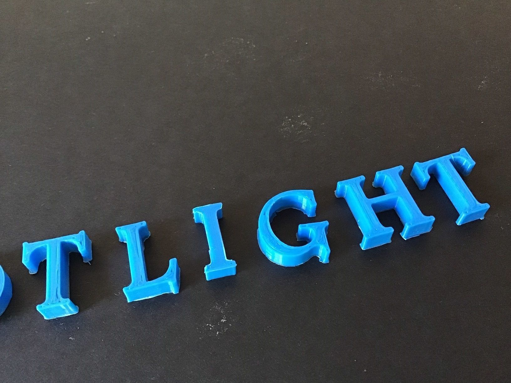 FOOTLIGHT font uppercase and lowercase 3D Letters STL FILE 3D print model_4