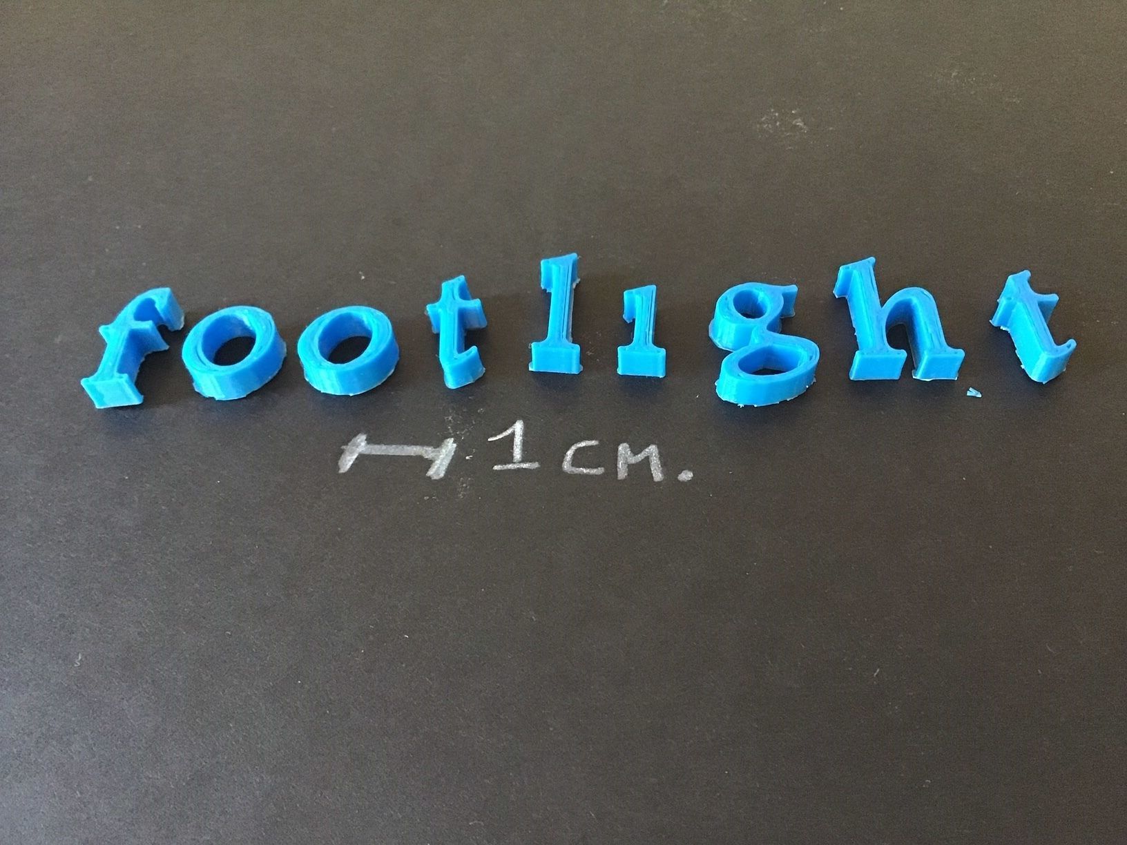 FOOTLIGHT font uppercase and lowercase 3D Letters STL FILE 3D print model_5