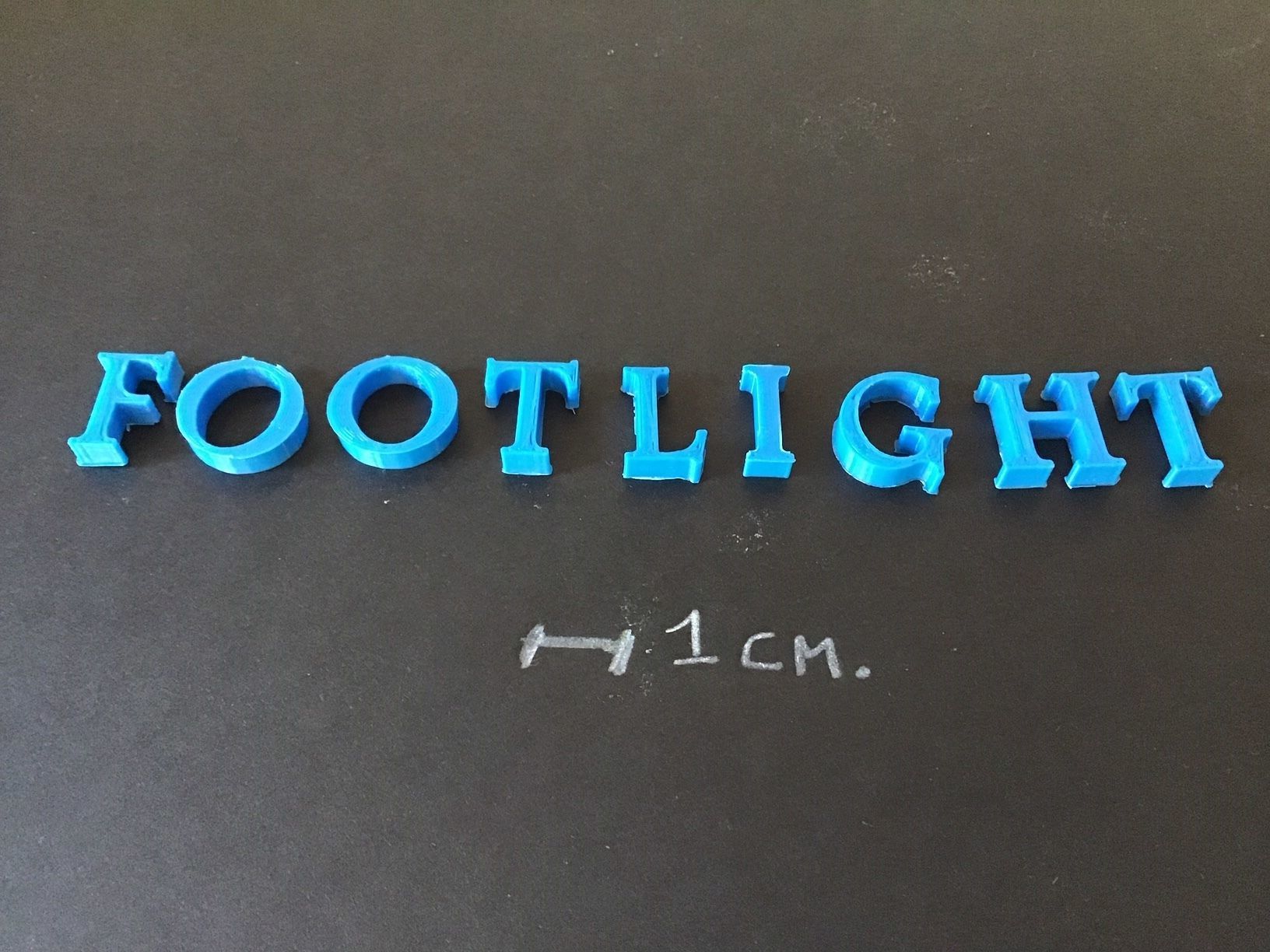 FOOTLIGHT font uppercase and lowercase 3D Letters STL FILE 3D print model_2