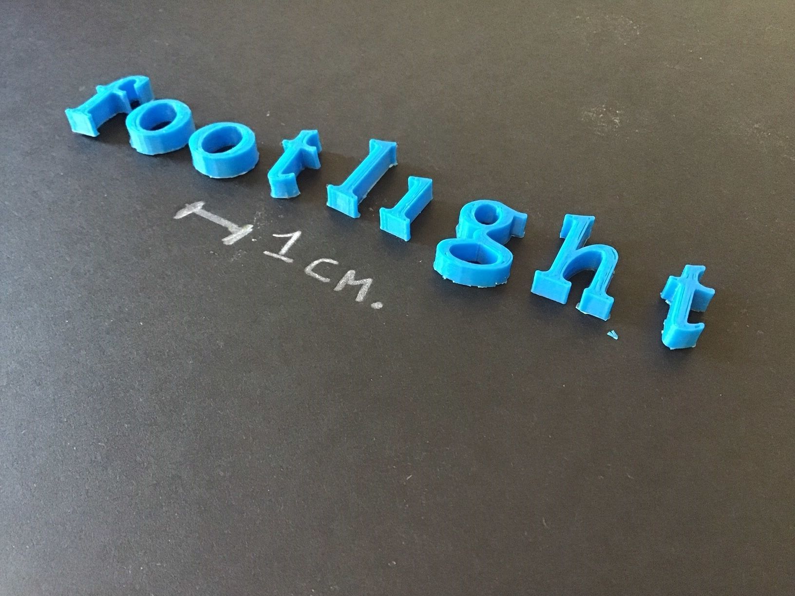 FOOTLIGHT font uppercase and lowercase 3D Letters STL FILE 3D print model_7