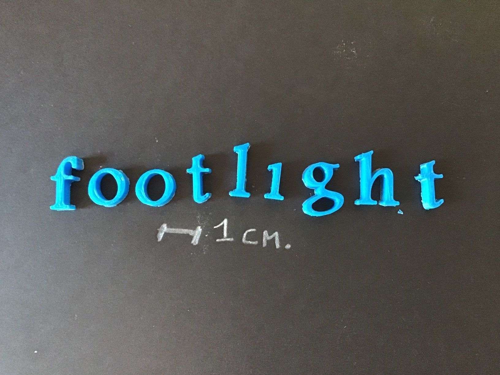 FOOTLIGHT font uppercase and lowercase 3D Letters STL FILE 3D print model_6