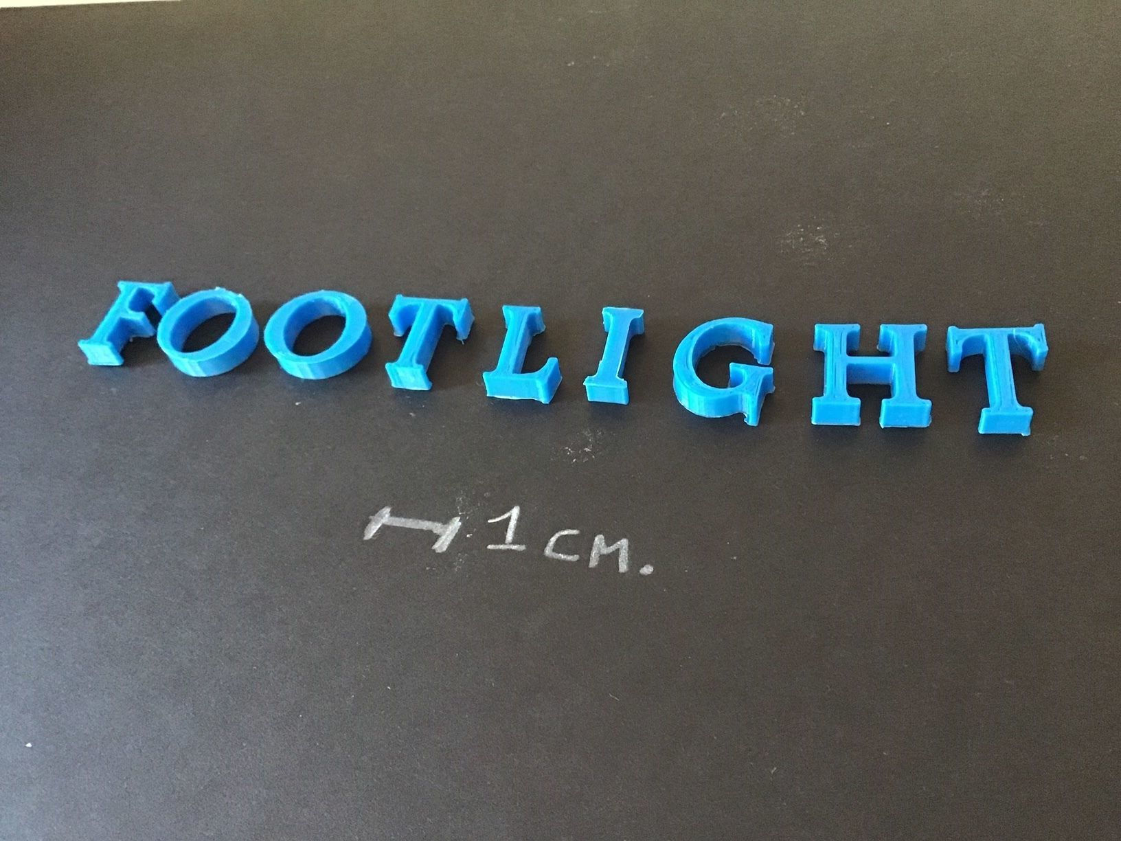 FOOTLIGHT font uppercase and lowercase 3D Letters STL FILE 3D print model_3