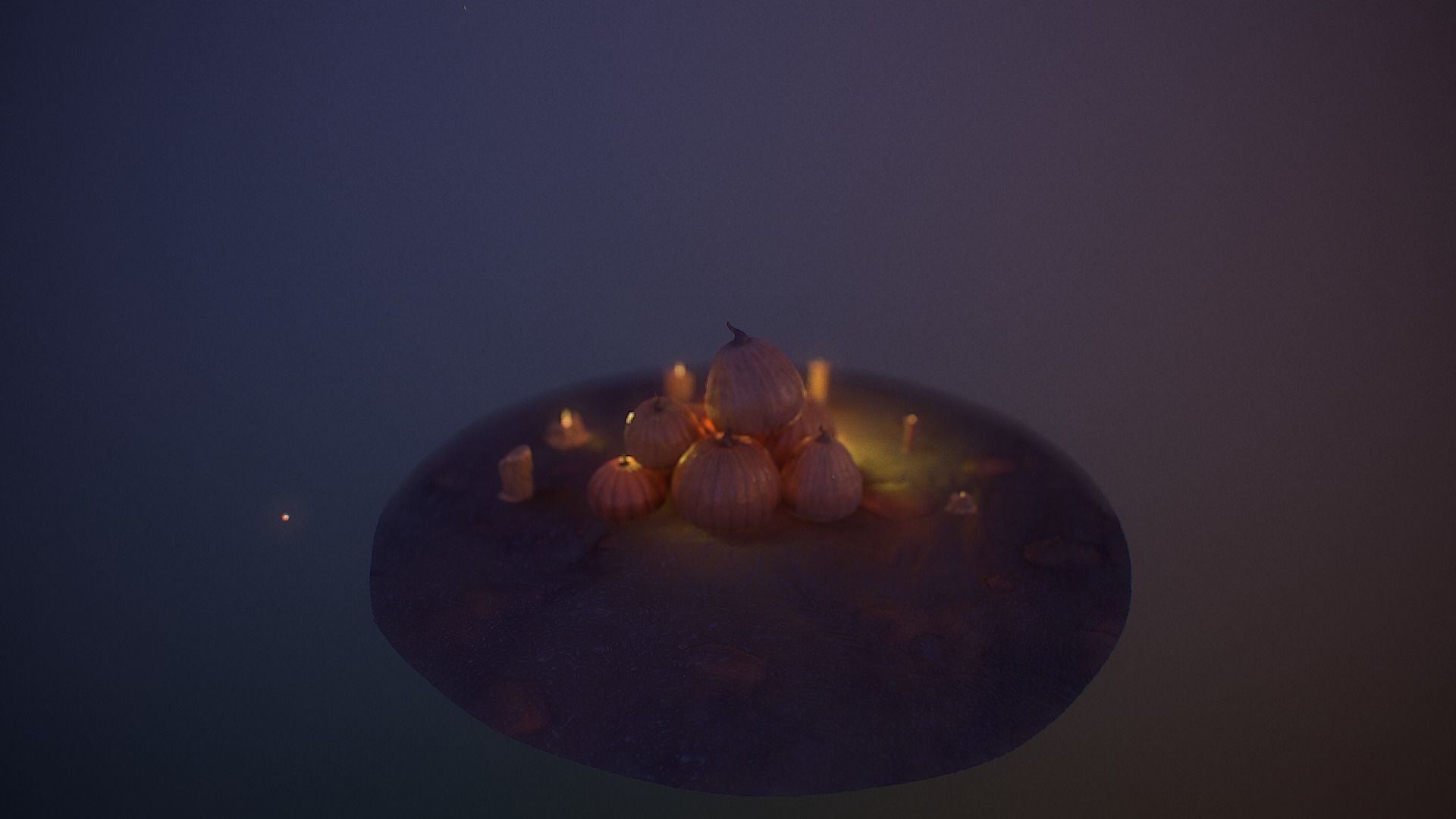 Halloween Pumpkins Low-poly 3D model_26
