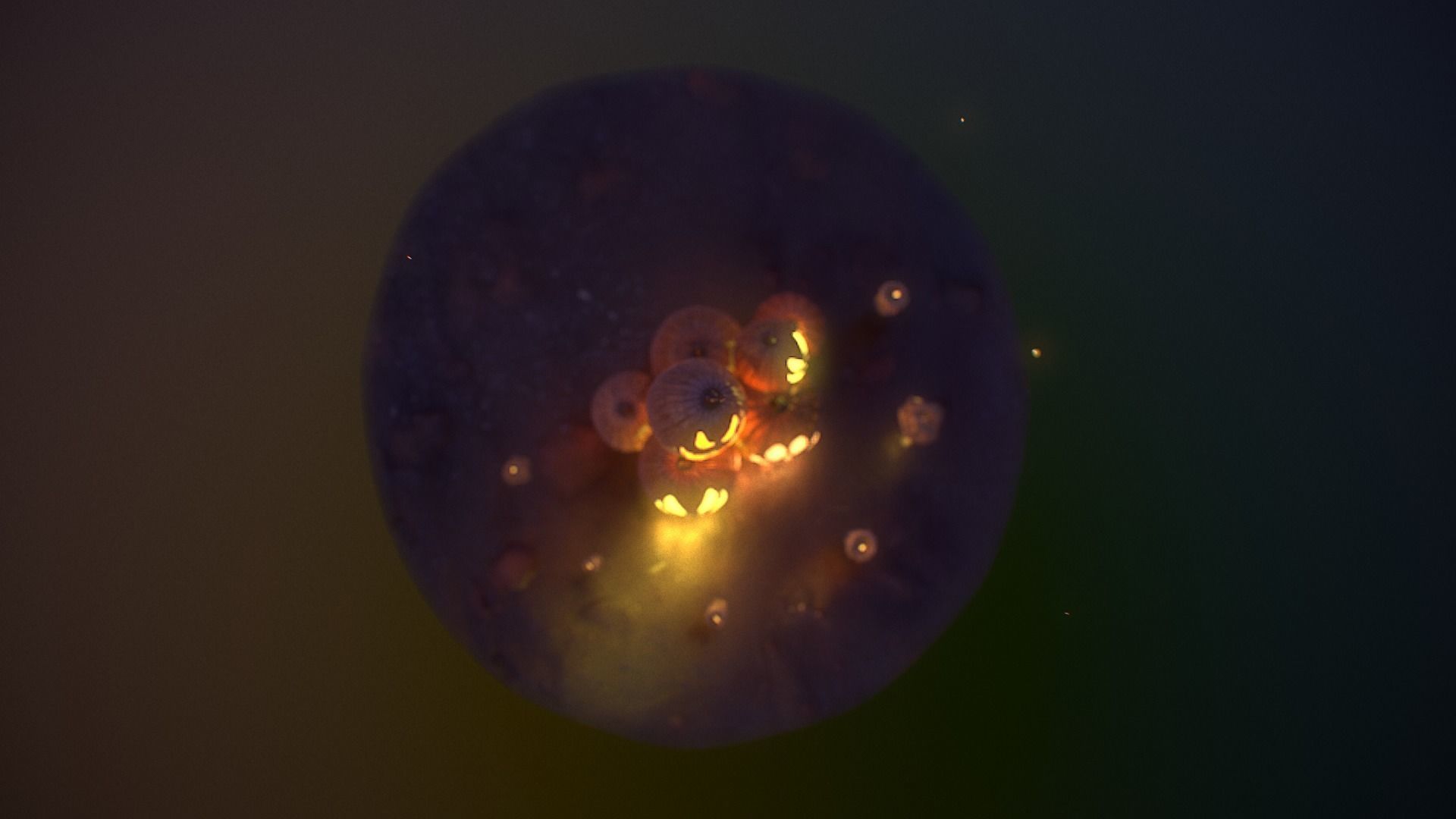 Halloween Pumpkins Low-poly 3D model_23