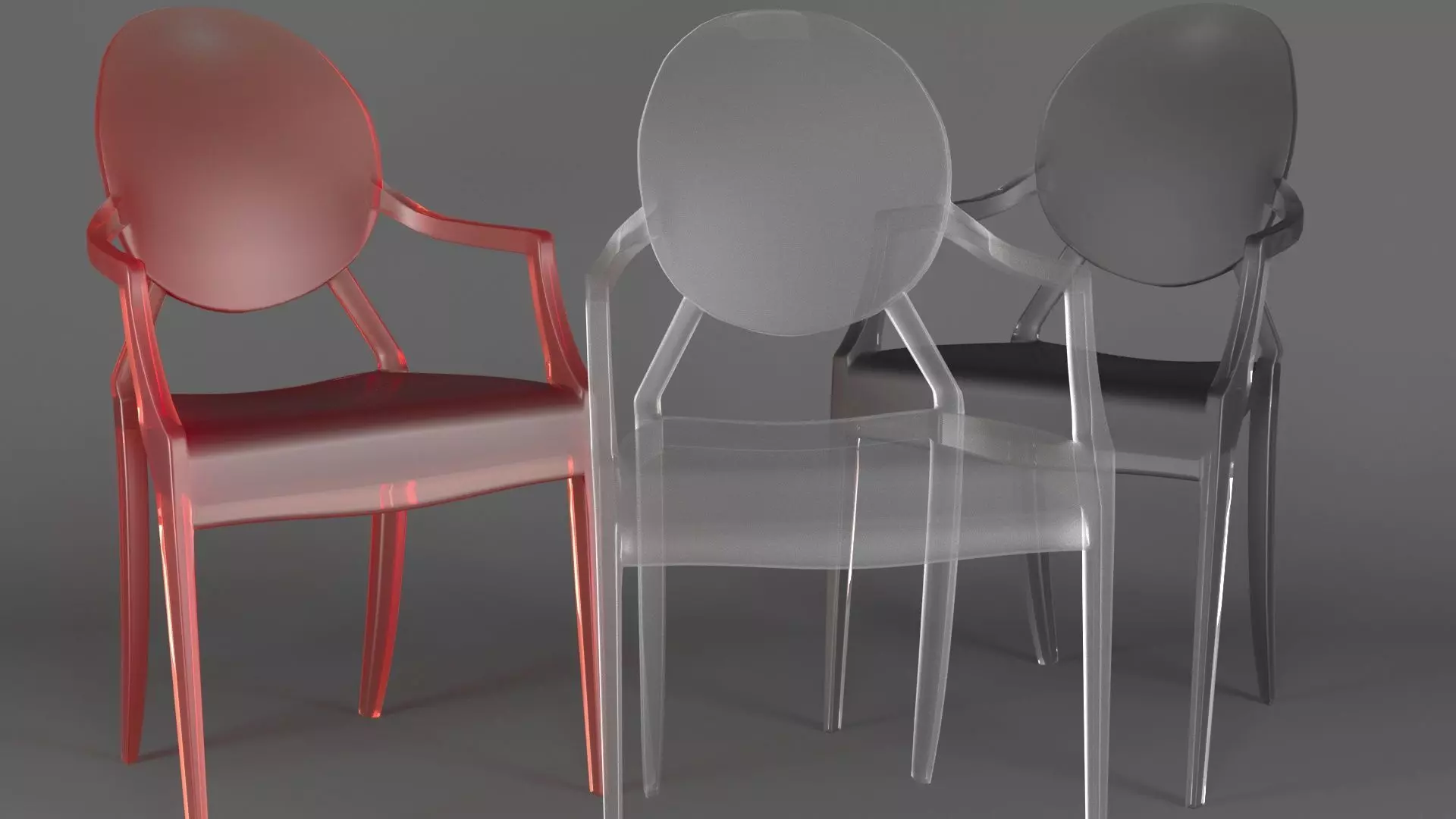 Louis Ghost Armchair 3D model